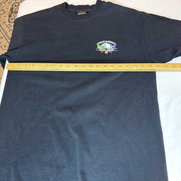 Vintage Harley Davidson Shirt Men's Large Dublin Ireland Motorcycle Tee Shirt - Picture 9 of 11